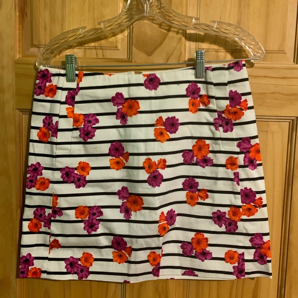 NWOT JCREW Floral mini skirt